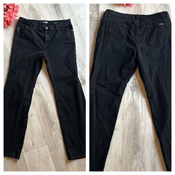 Seven7 Black Flare Jeans Size 12 - Picture 1 of 8